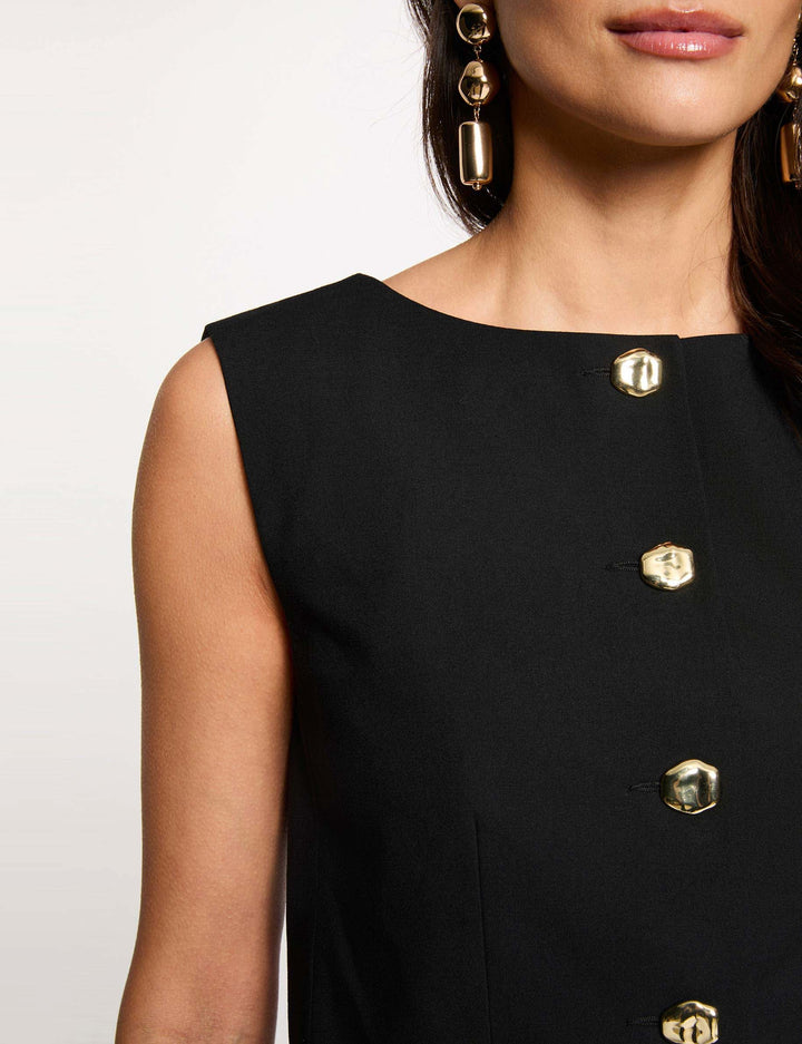 Veste sans manches ajustée
