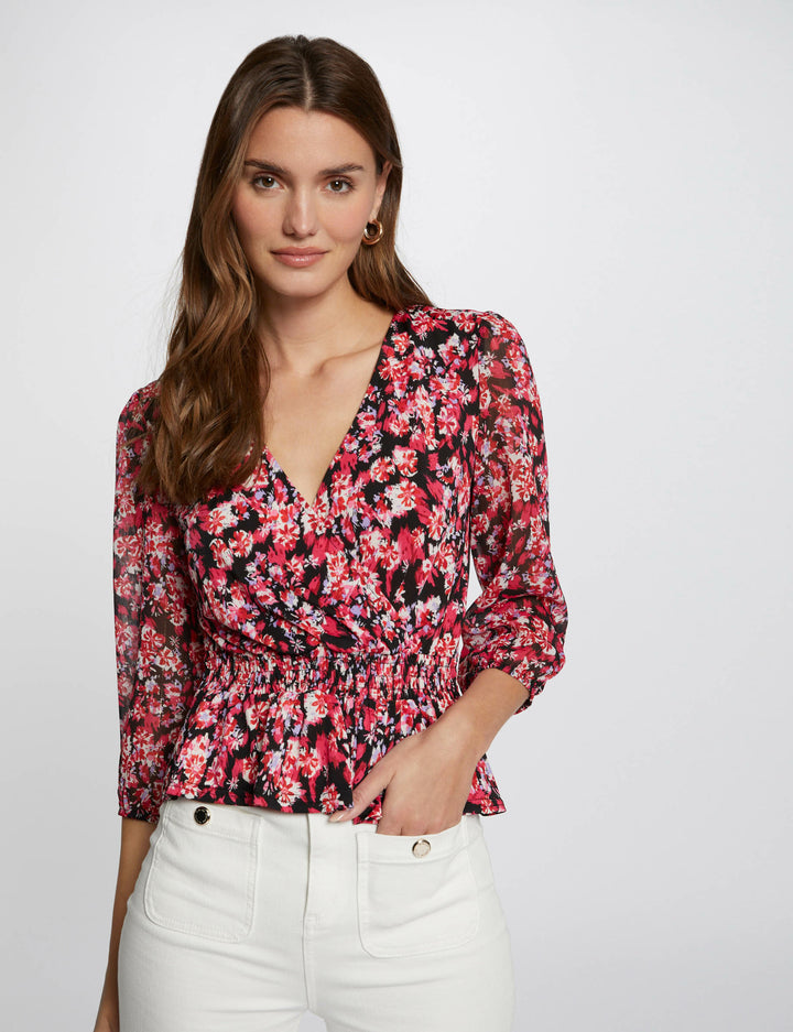 T-shirt manches 3/4 imprimé