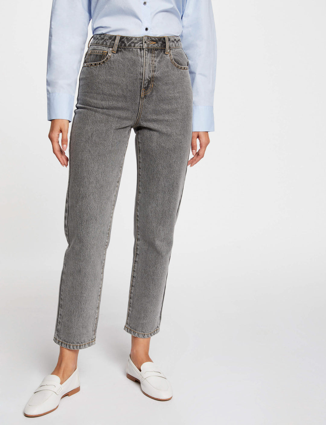 Jeans droit 7/8ème