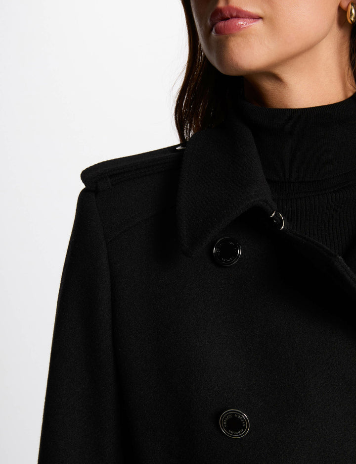 Manteau long ceinturé