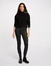 Pantalon slim enduit