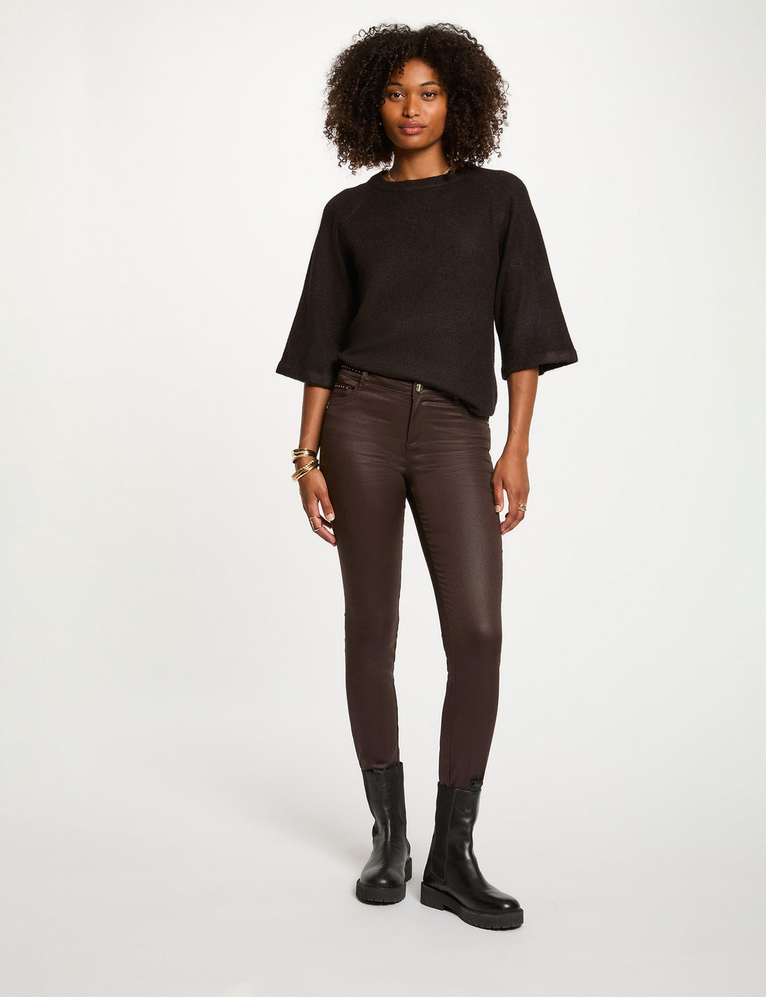Pull manches 3/4 oversize