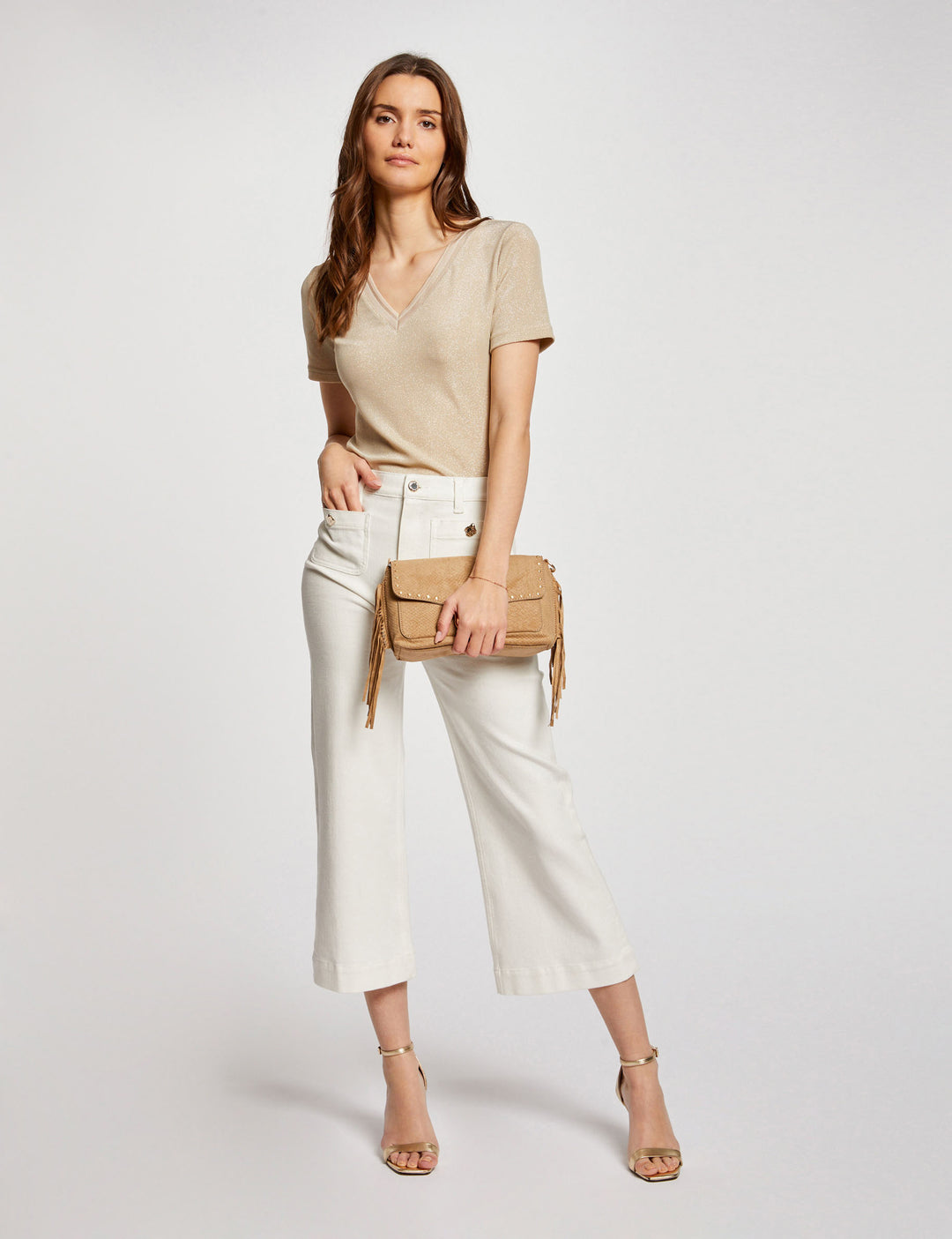 T-shirt manches courtes avec col en V