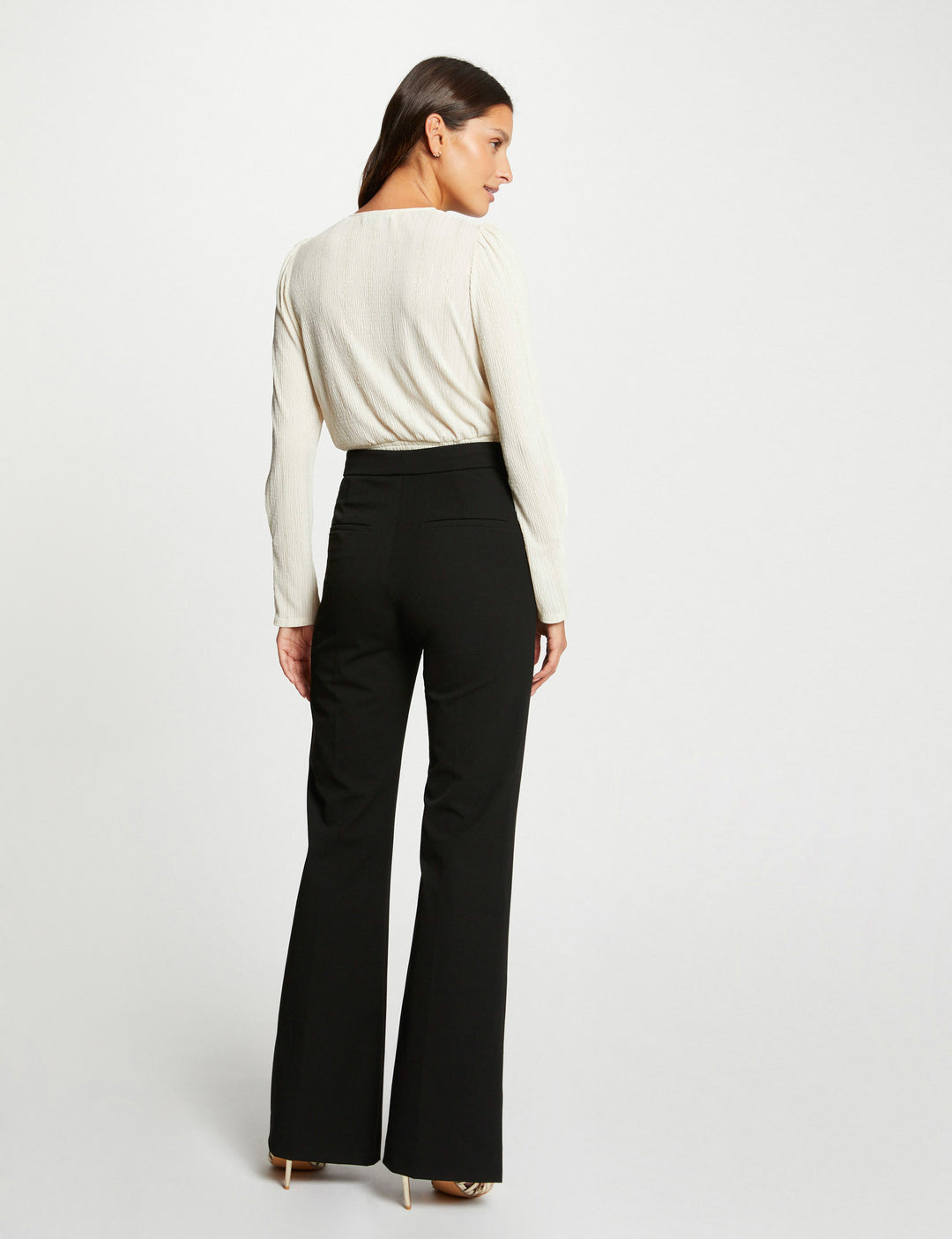 Blouse manches longues col cache-coeur
