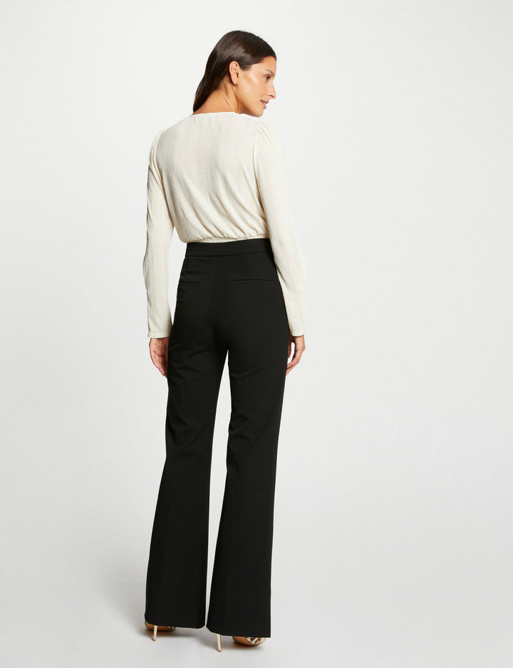 Blouse manches longues col cache-coeur