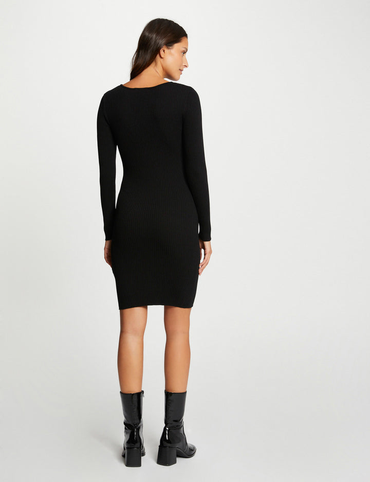 Robe pull ajustée à  ouverture