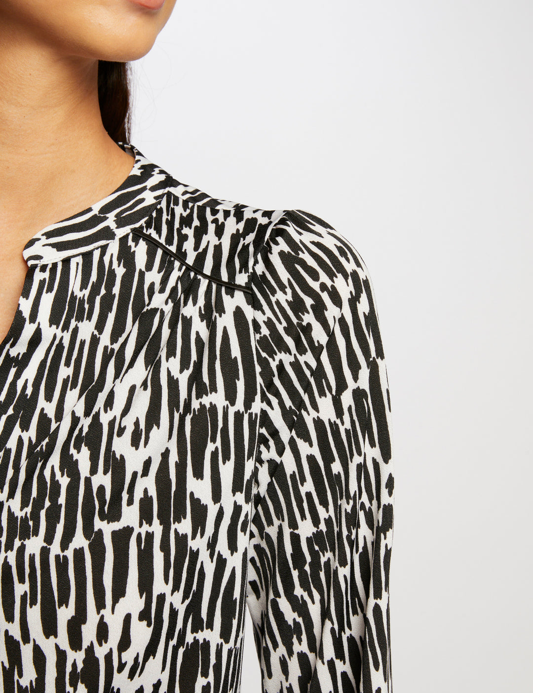 T-shirt manches longues imprimé abstrait