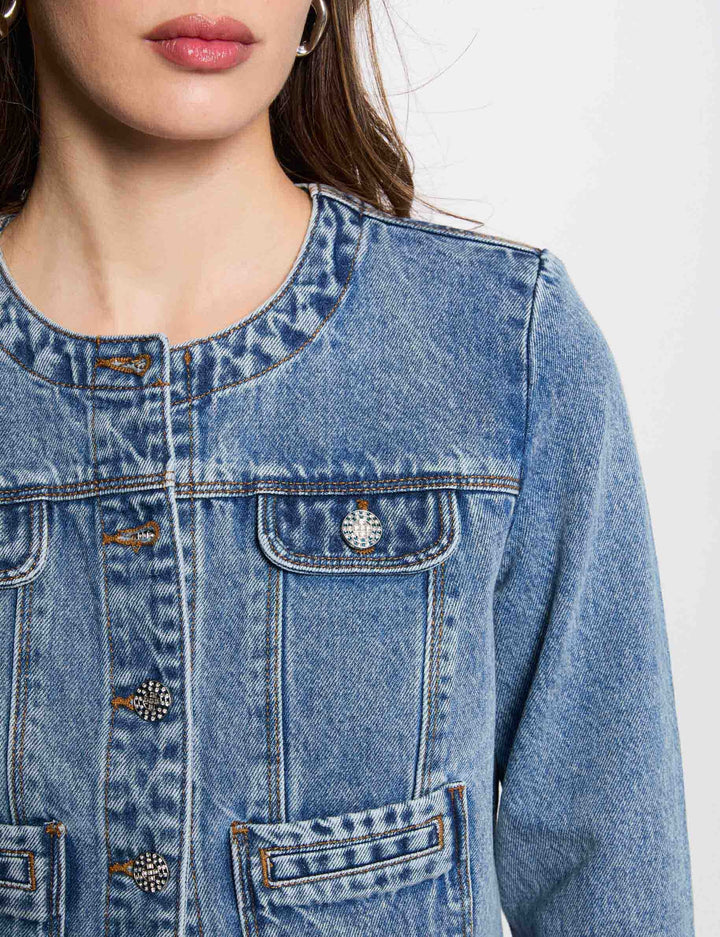 Veste courte en jean