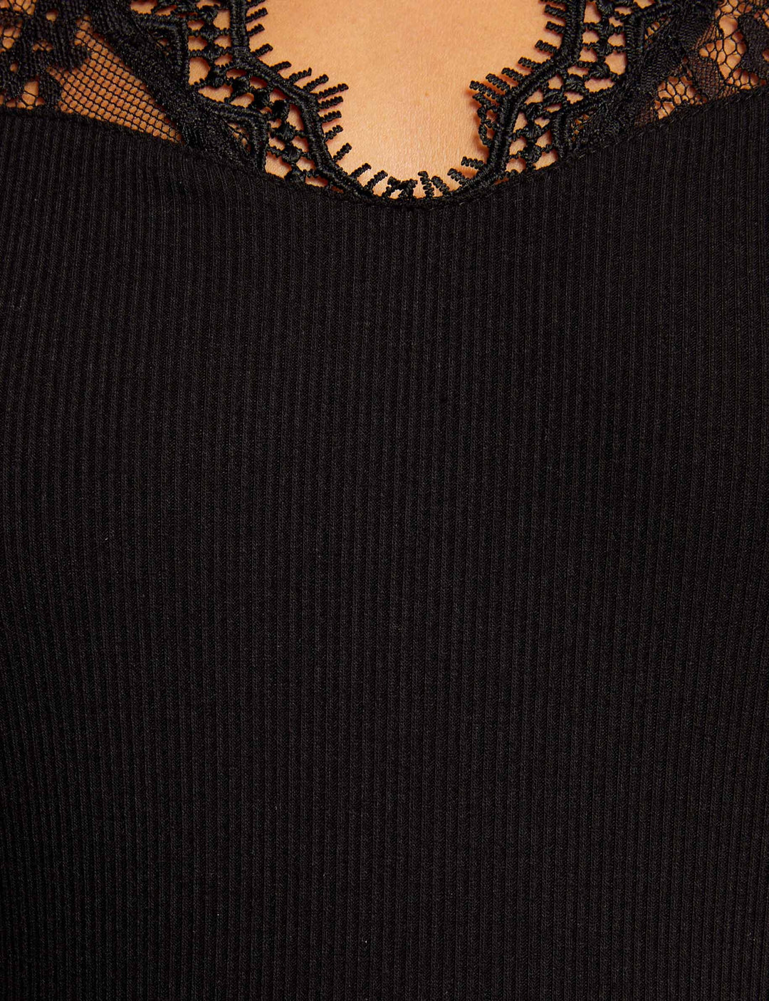 T-shirt manches courtes à  dentelle