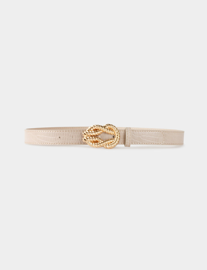 Ceinture croco boucle effet noeud