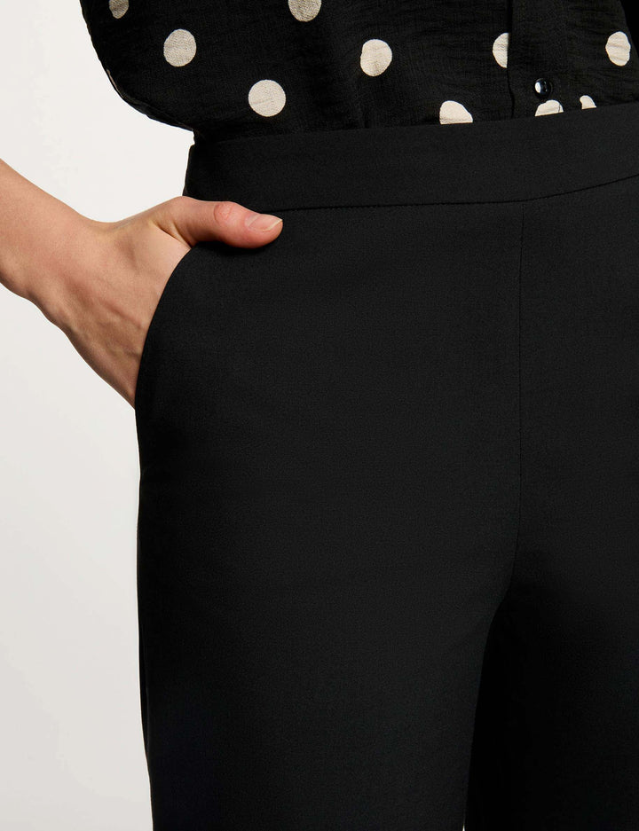 Pantacourt large taille haute