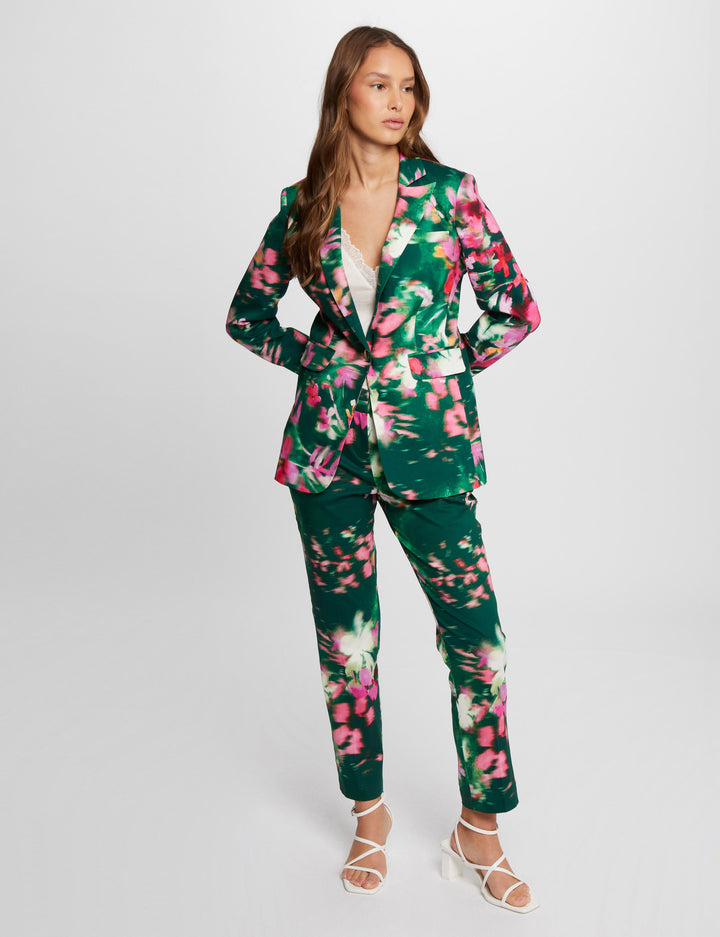 Pantalon ajusté imprimé
