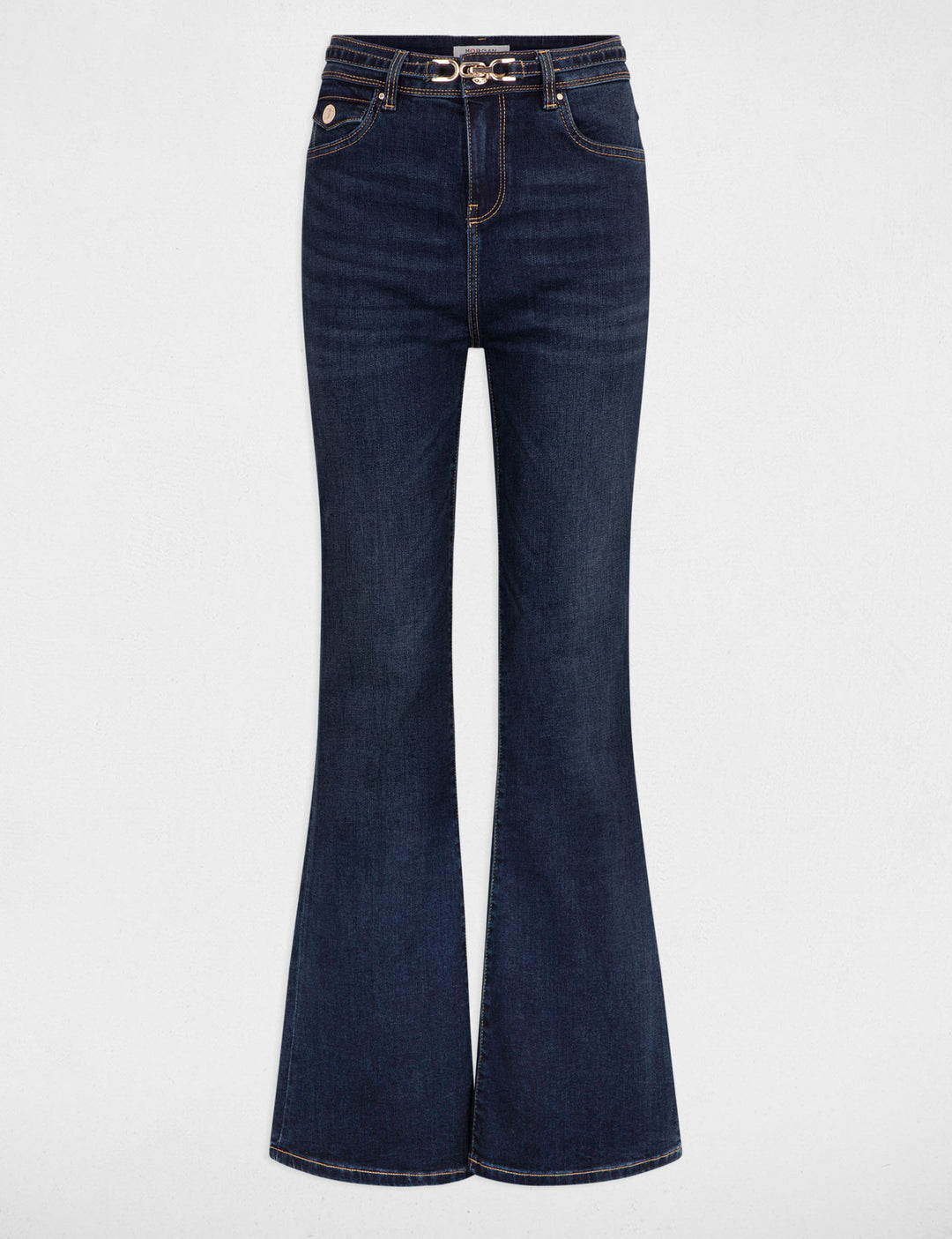 Jeans flare taille haute