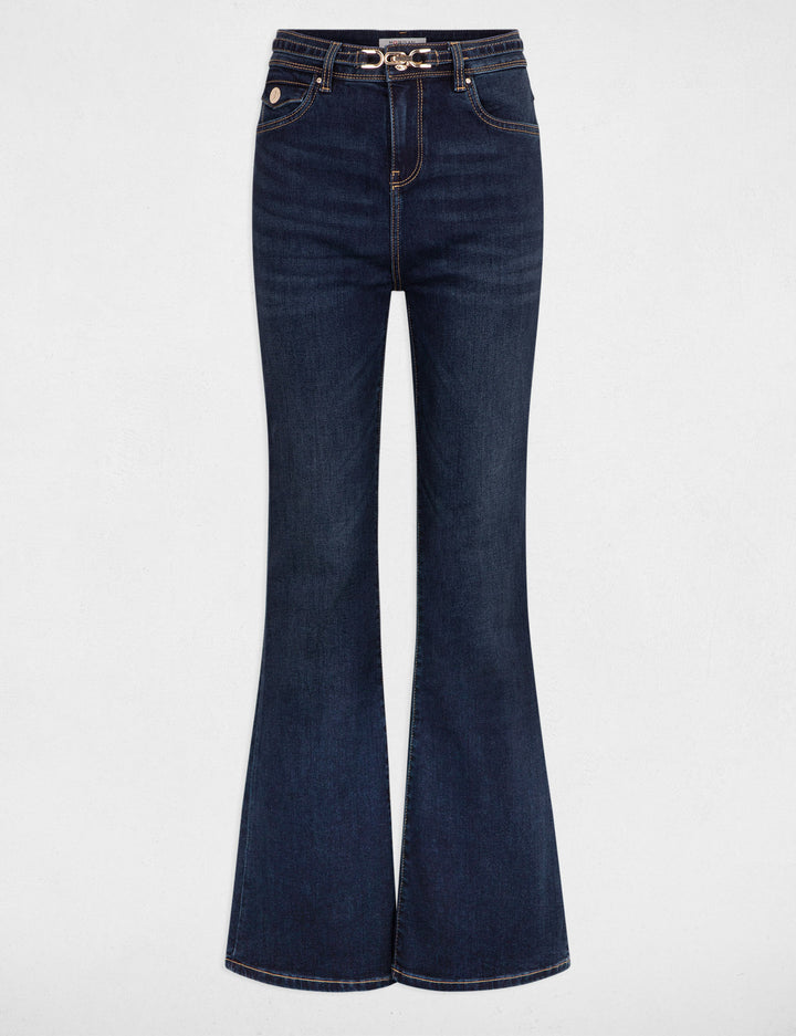 Jeans flare taille haute