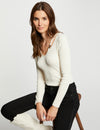 Pull manches longues avec boucles