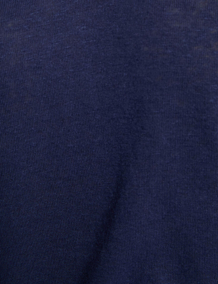 T-shirt col v perlé