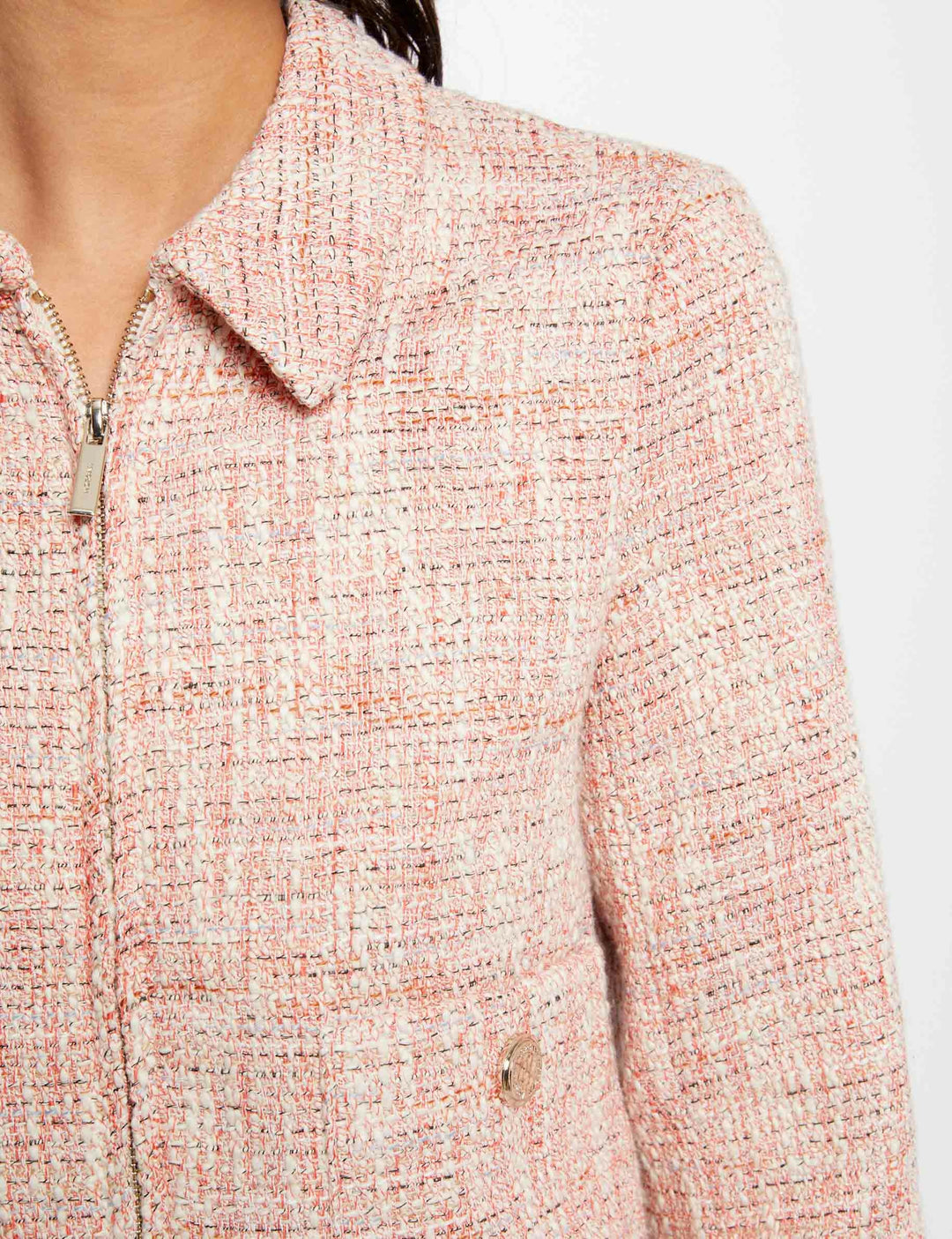 Veste droite zippée