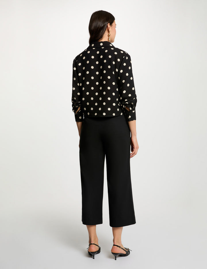 Pantacourt large taille haute