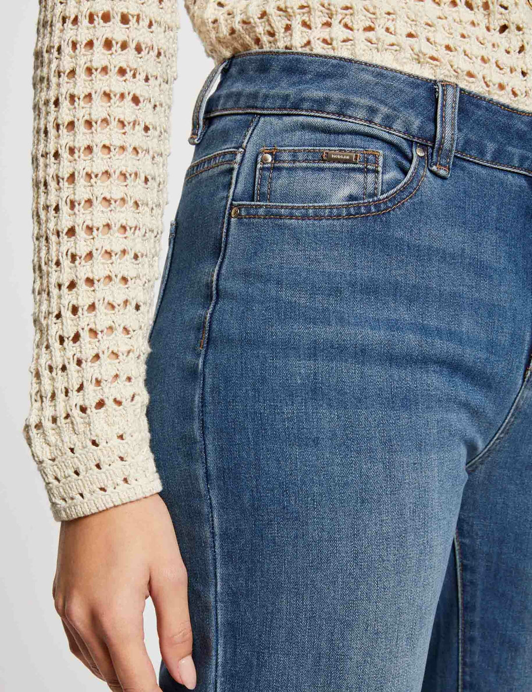 Jeans droit 7/8ème