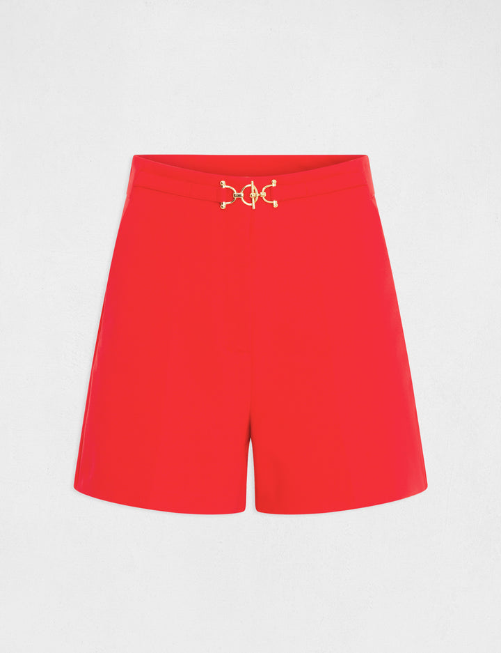 Short city droit détail boucle
