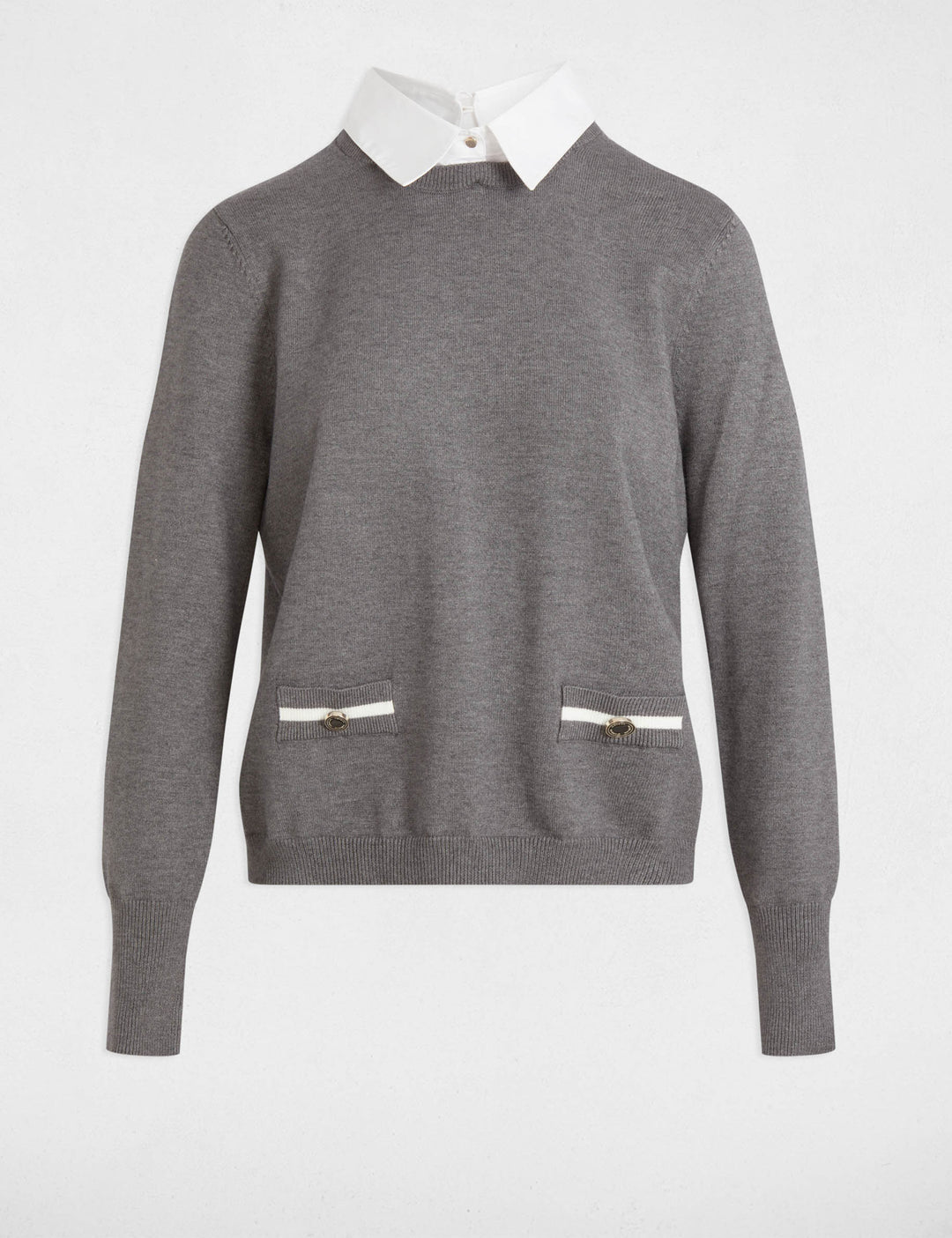 Pull col chemise