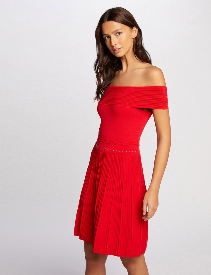 Robe tricot longueur genou patineuse