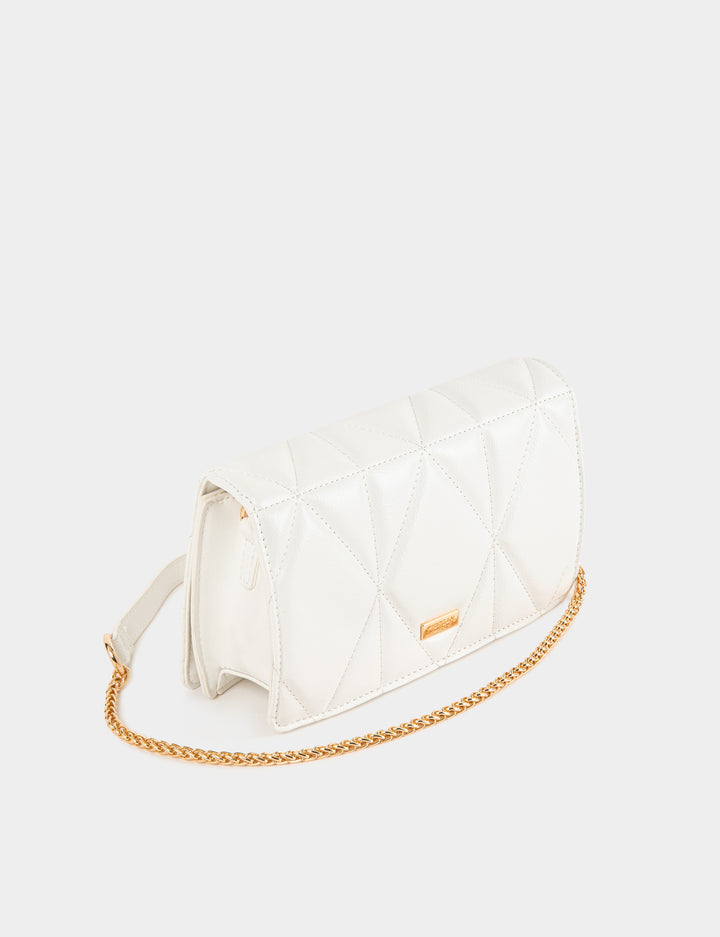 Sac pochette matelassé en bandoulière