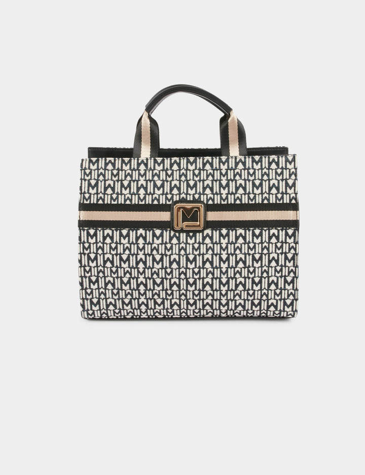 Sac cabas imprimé monogramme