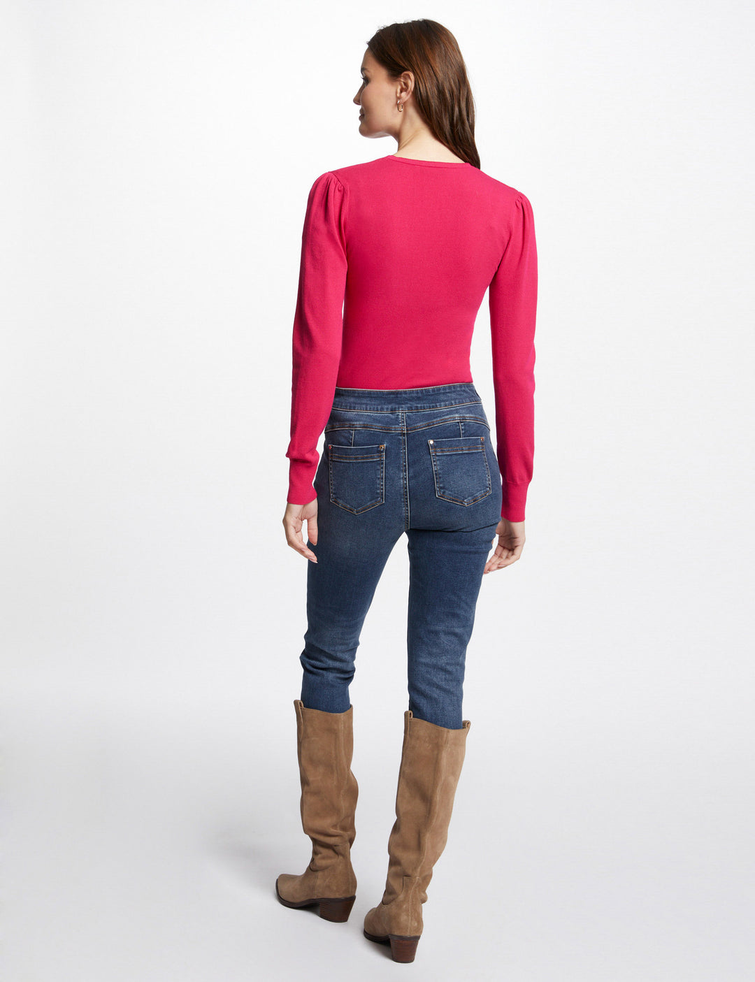 Pull col en V détail zippé