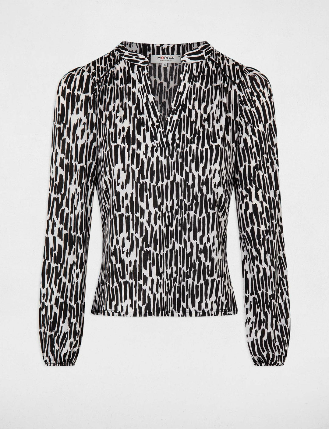 T-shirt manches longues imprimé abstrait