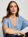 Pull col en V et manches 3/4