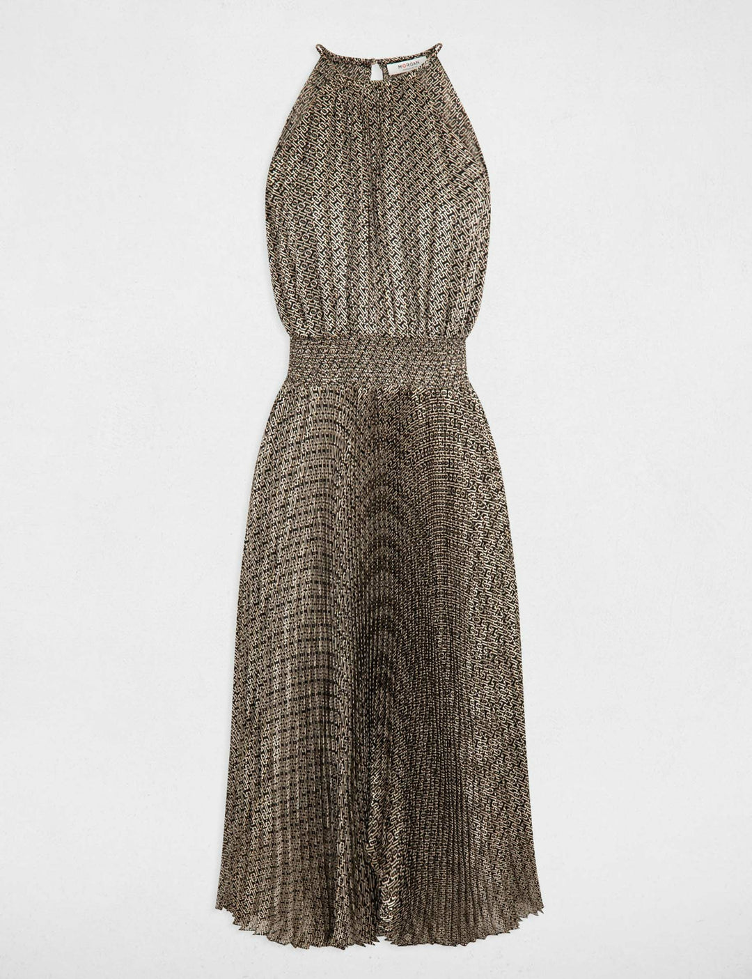 Robe longue cintrée imprimée