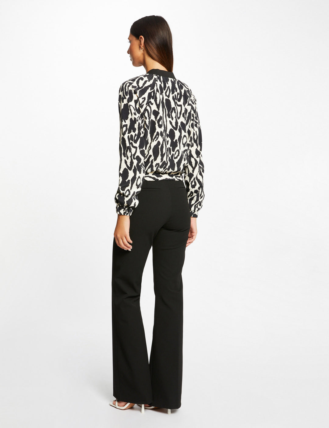 Blouson droit imprimé animalier