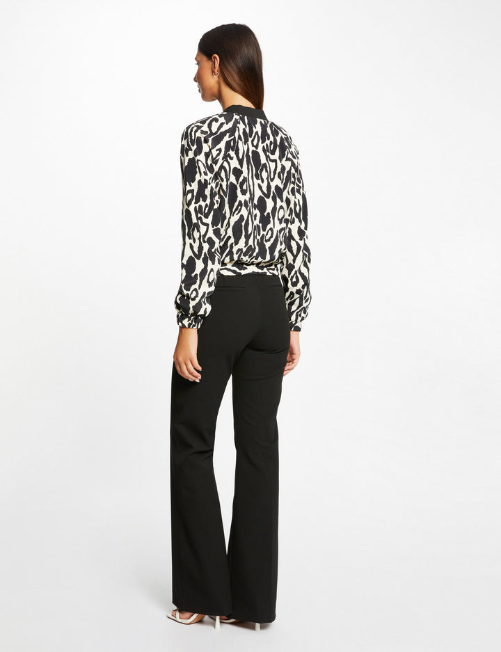 Blouson droit imprimé animalier