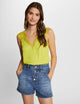 Blouse bretelles larges en dentelle