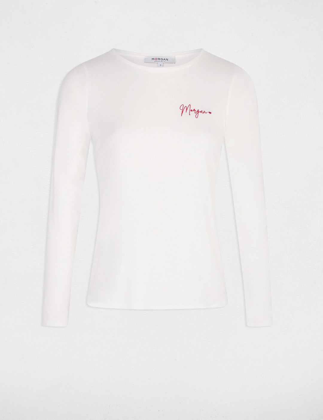 T-shirt manches 3/4 brodé