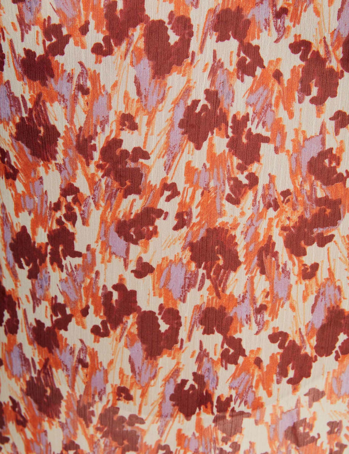 Blouse sans manches imprimé abstrait