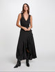Robe longue droite fluide