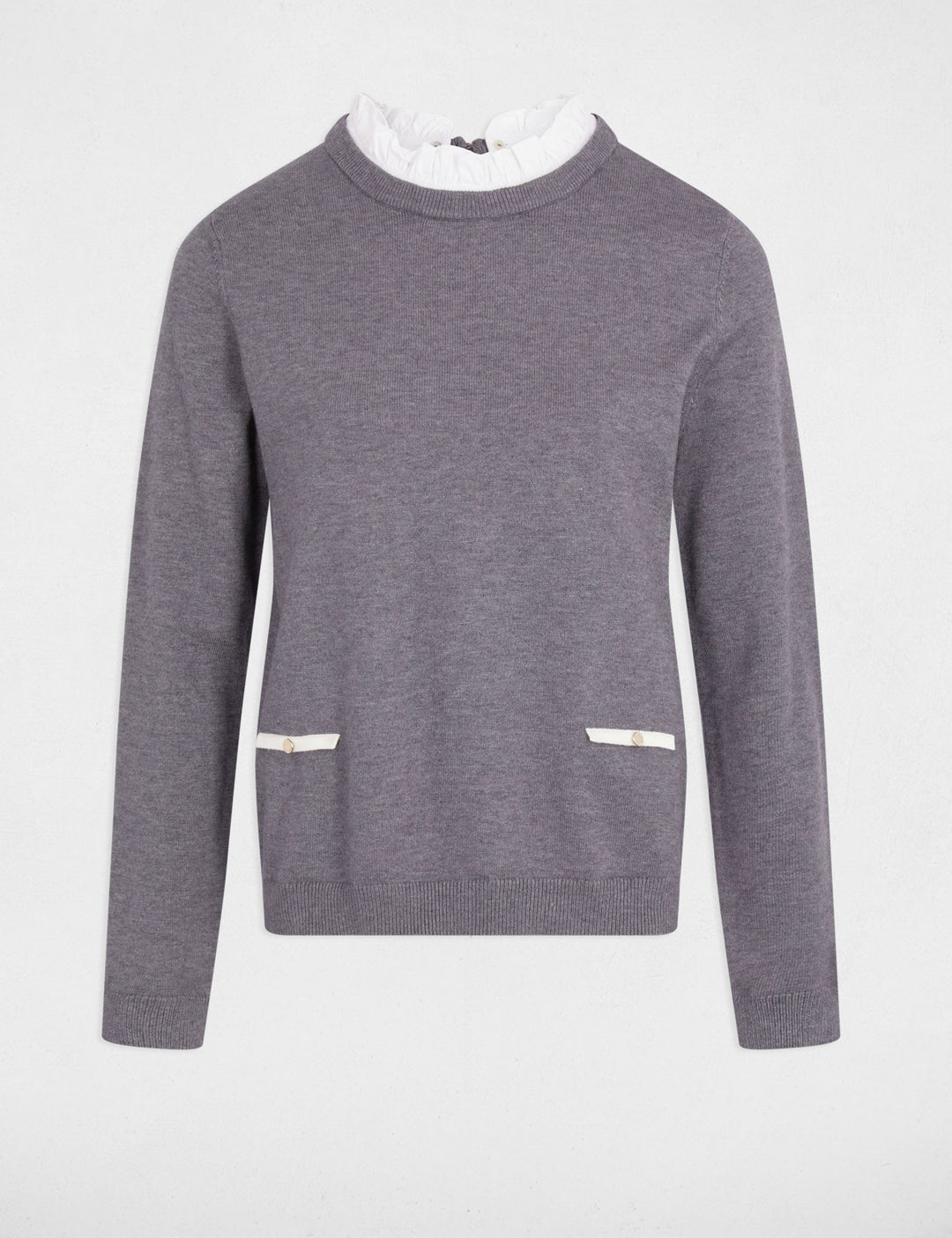 Pull col chemise