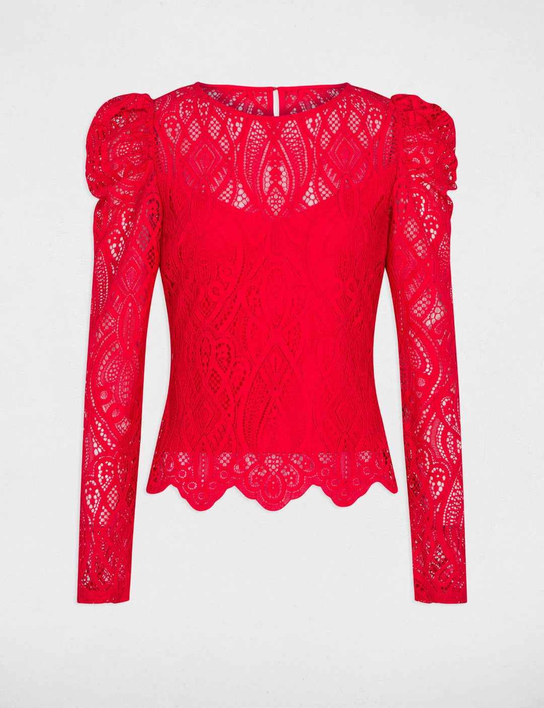 T-shirt manches longues à  dentelle
