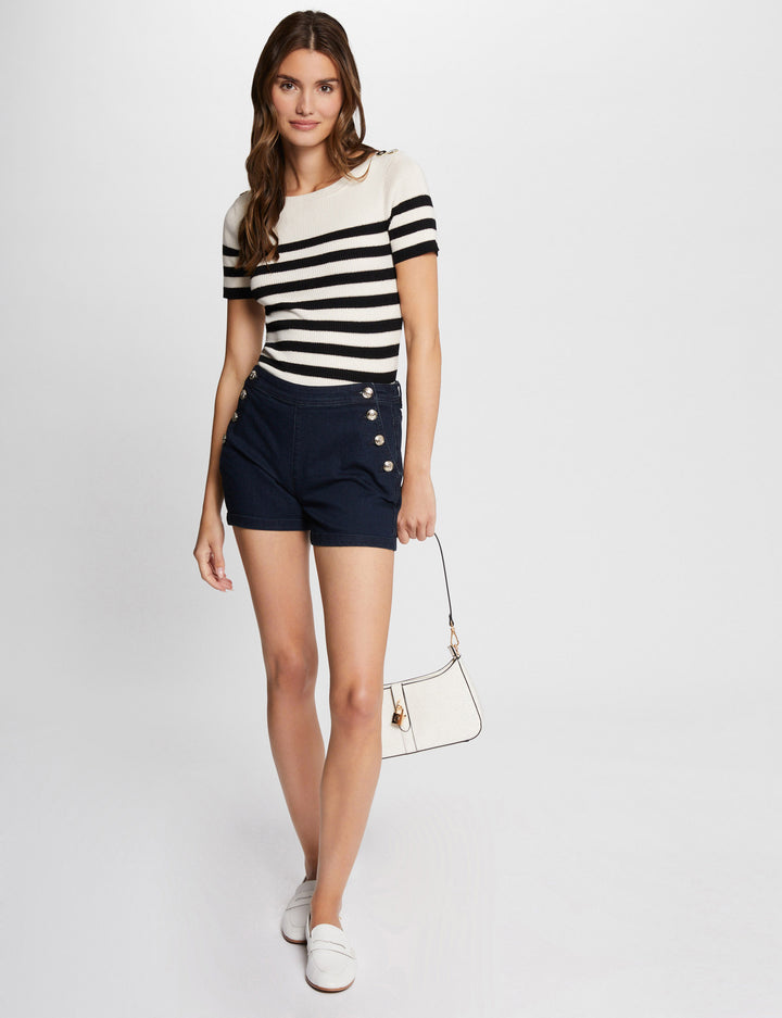 Short ajusté en jean