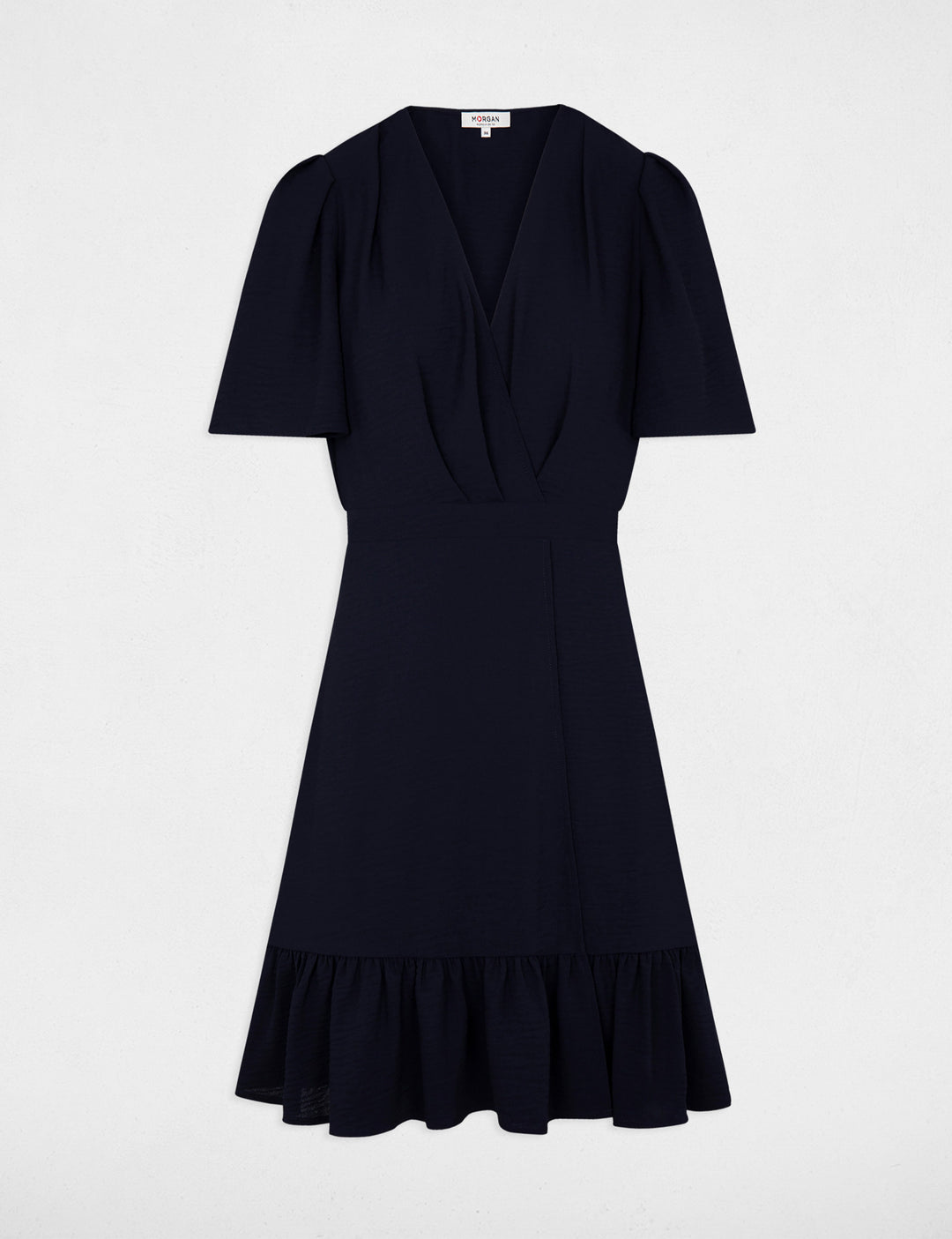 Robe courte fluide volants