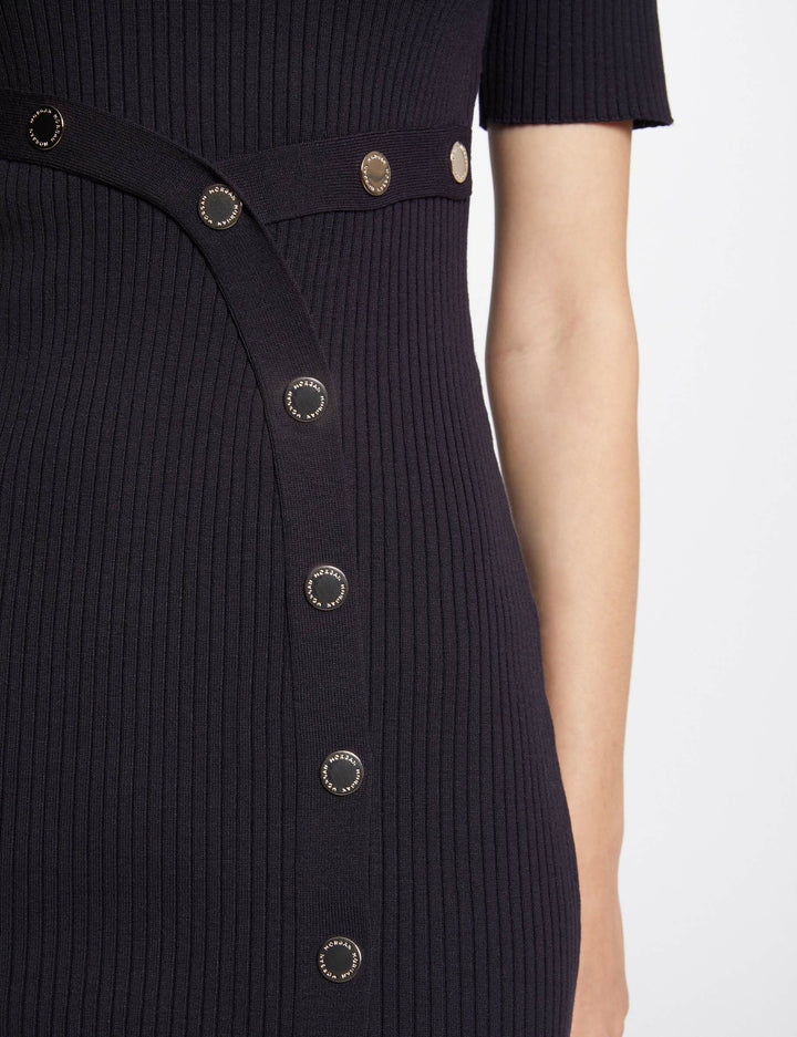 Robe tricot midi ajustée