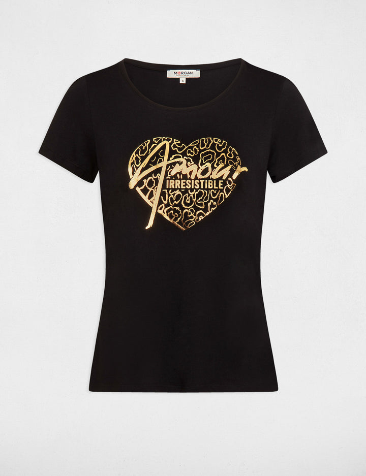 T-shirt à  inscription