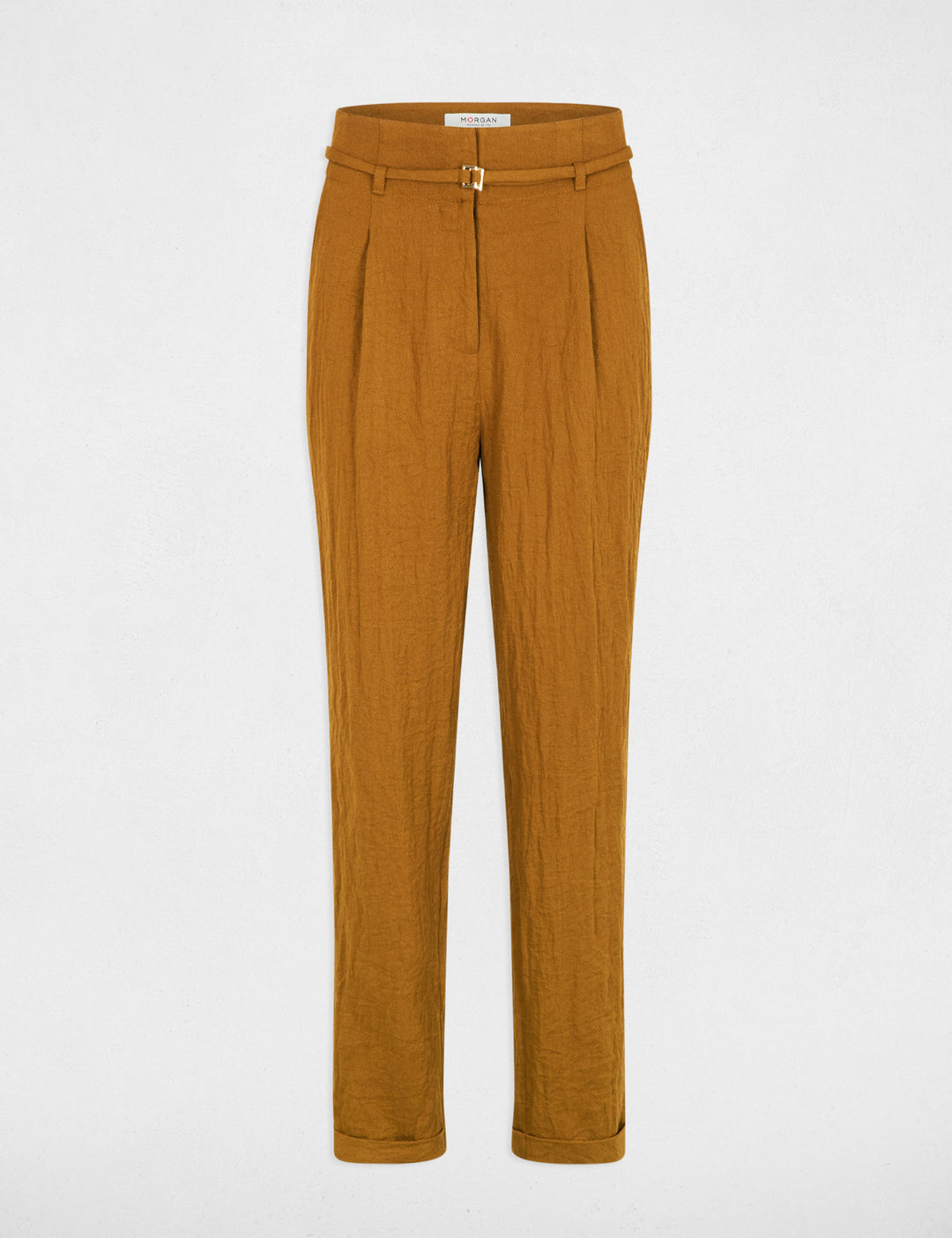Pantalon carotte taille haute