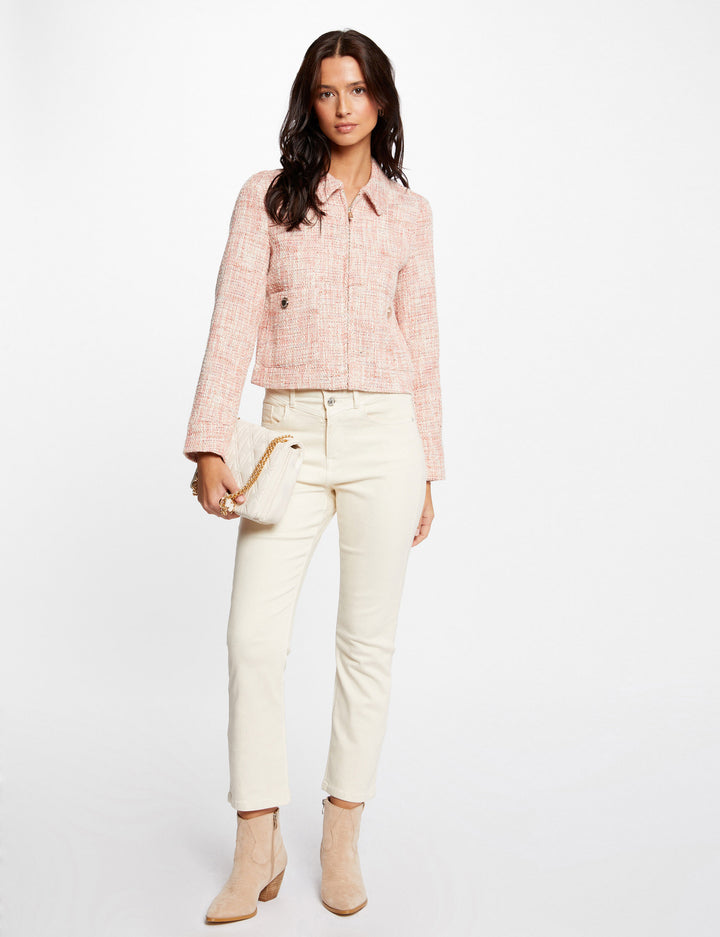 Veste droite zippée