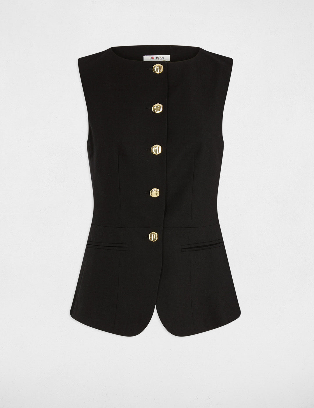 Veste sans manches ajustée