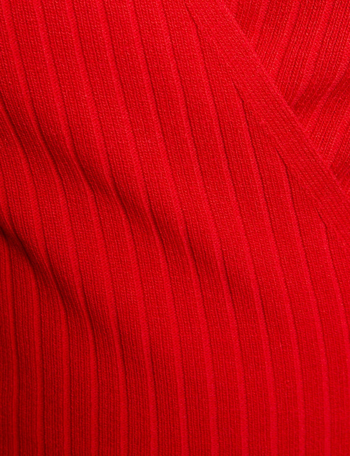 Pull manches longues col cache-coeur