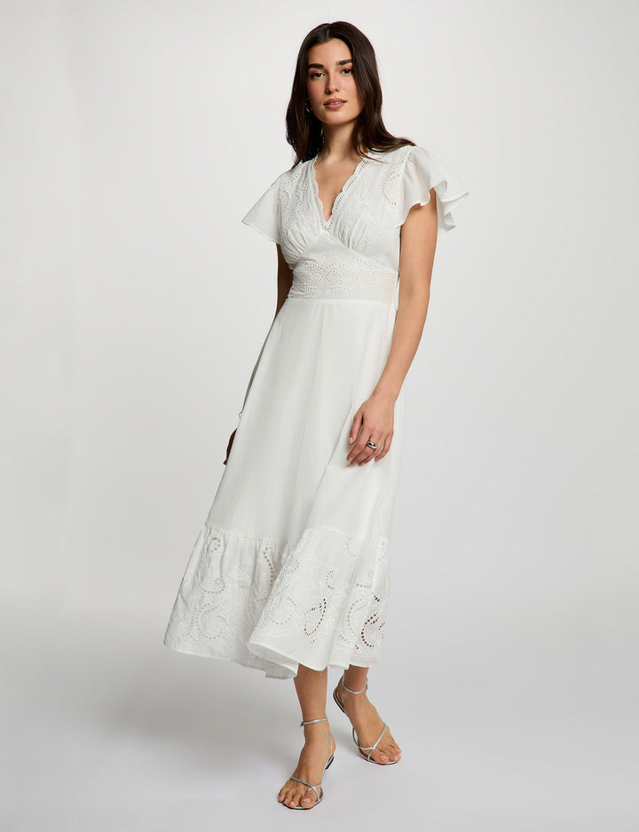Robe longue broderie