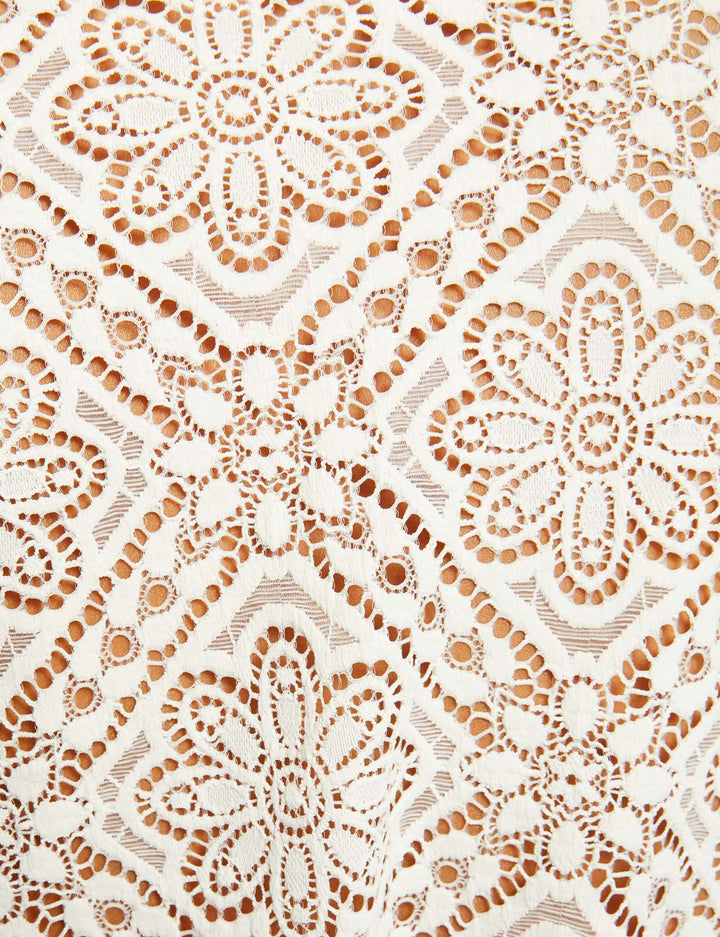 T-shirt manches longues en dentelle